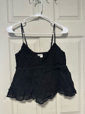 Aeropostale Black Spaghetti Strap Tank Top